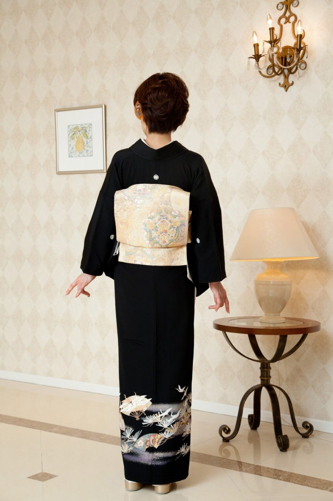 留袖　黒留袖　正絹　京友禅 楽天市場】【レンタル】 高身長 黒留袖 トールサイズ ハイクラス