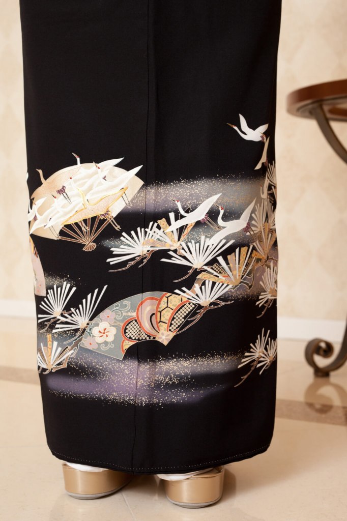SOMM020｜黒留袖(京友禅光琳鶴)｜留袖レンタル 和匠
