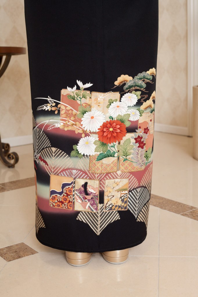 SOMM043｜黒留袖(京友禅源氏絵)11号（M）｜留袖レンタル 和匠