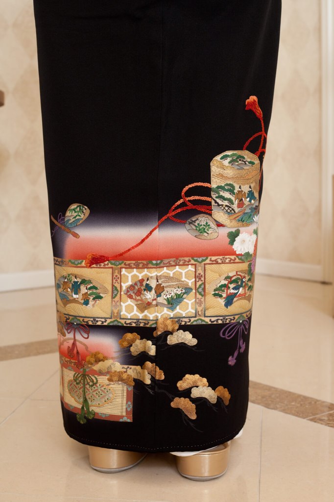 SOMM050｜黒留袖(京友禅貝桶文)11号（M）｜留袖レンタル 和匠